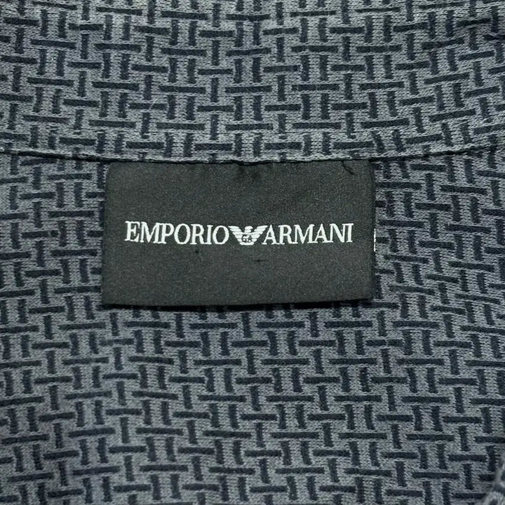 [BUNJANG] Emporio Armani Woven Pattern Check Shirt XXL / 매장판 엠포리오 아르마니 직조 패턴 체크 남방 셔츠 xxl 에르메스