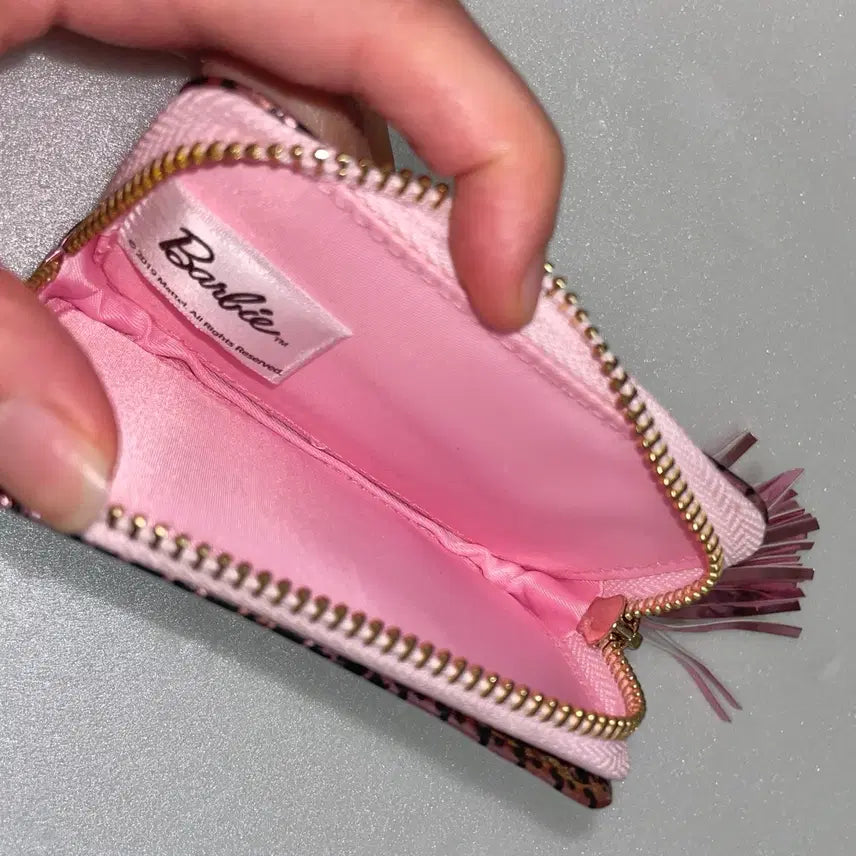 [BUNJANG] Barbie Pink Zipper Tassel Wallet / (레어) barbie 바비 핑크 지퍼 태슬 지갑