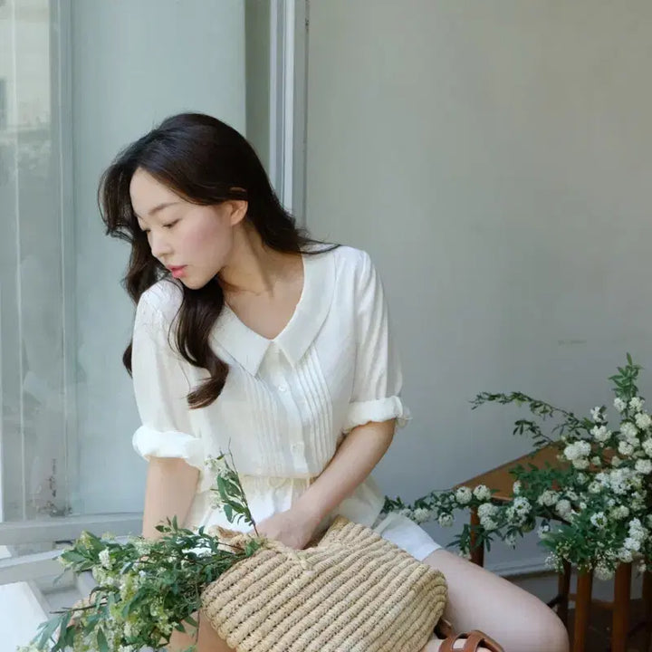 [BUNJANG] Ourlis Made Maybe Collar Blouse / [Ourlis made] 메이비 카라 블라우스