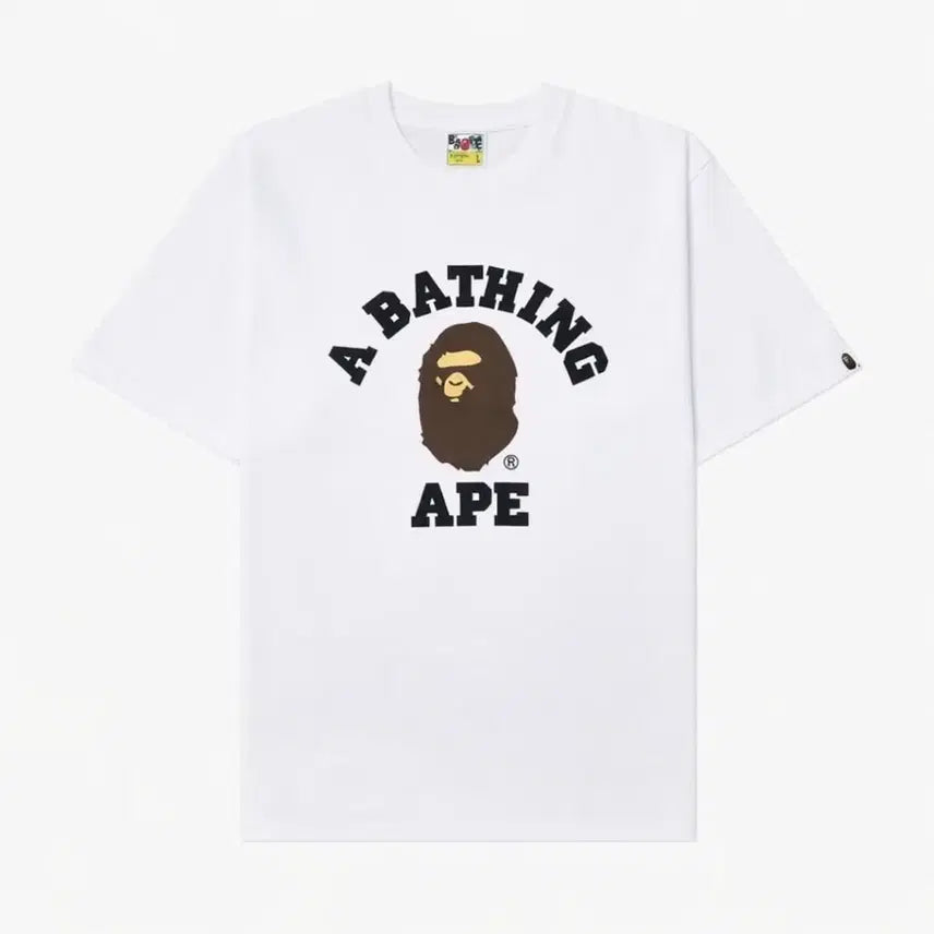 [BUNJANG] BAPE College T-Shirt Unisex / [무료배송/새상품] 베이프 컬리지 반팔티 남녀공용 2 colors