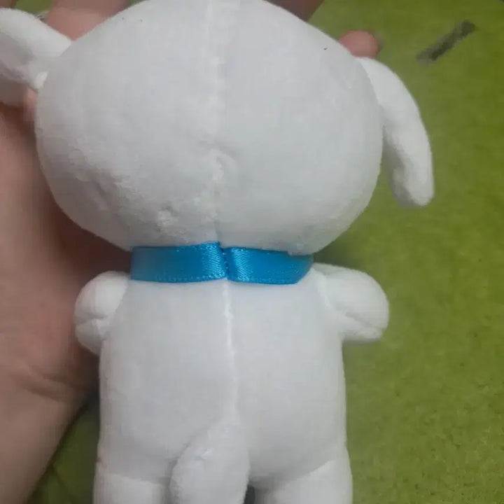 [BUNJANG] White Dog Soccer Ball Plush Keychain / 축구공 흰둥이인형 키링