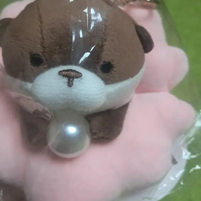 [BUNJANG] Pearl Otter Keychain / 핑크진주우소키링