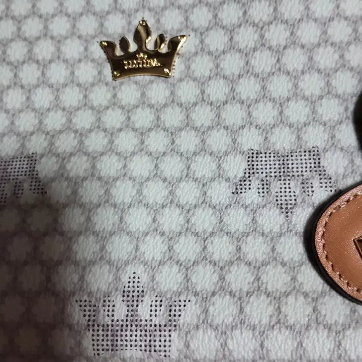 [BUNJANG] J.ESTINA Crown Pattern Crossbody Bag with Charm / 제이에스티나 가방