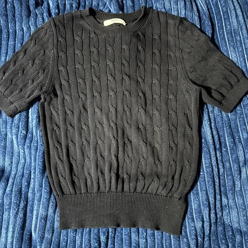 [BUNJANG] Topten Short Sleeve Knit Top / 탑텐 top ten  반팔 니트