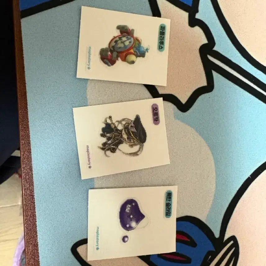 [BUNJANG] MapleStory Character Stickers (띠부씰) - Papulatus, Orca, Bomb Slime Set / 메이플스토리 캐릭터 띠부씰