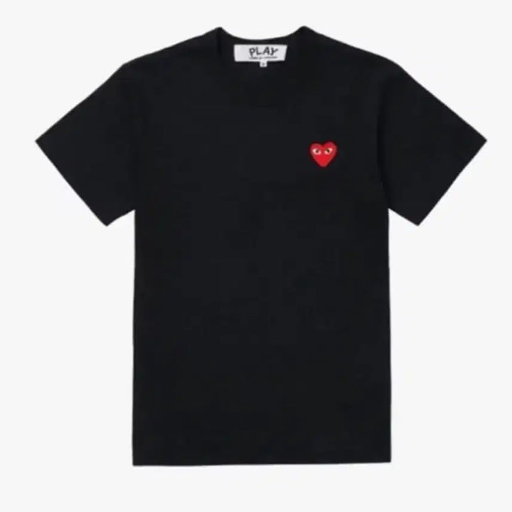 [BUNJANG] Comme des Garçons Red Heart Logo T-Shirt / [무료배송/새상품] 꼼데가르송 레드와펜 반팔티 2colors