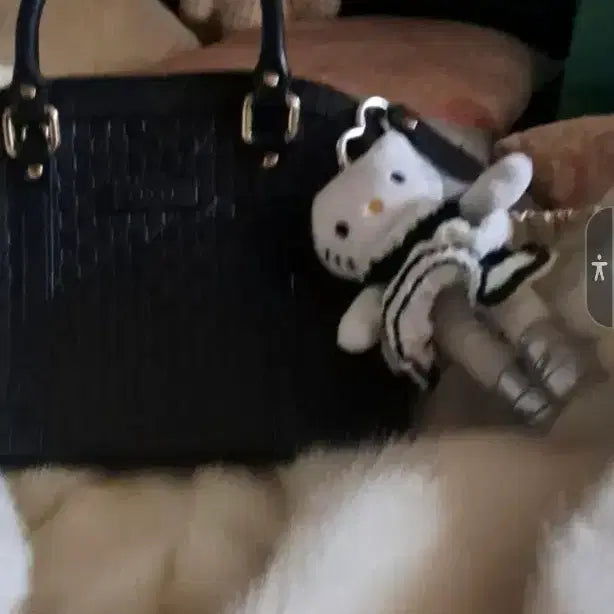 [BUNJANG] Hello Kitty Black Dress Mini Doll Keychain / 헬로키티 인형 키링 블랙 드레스