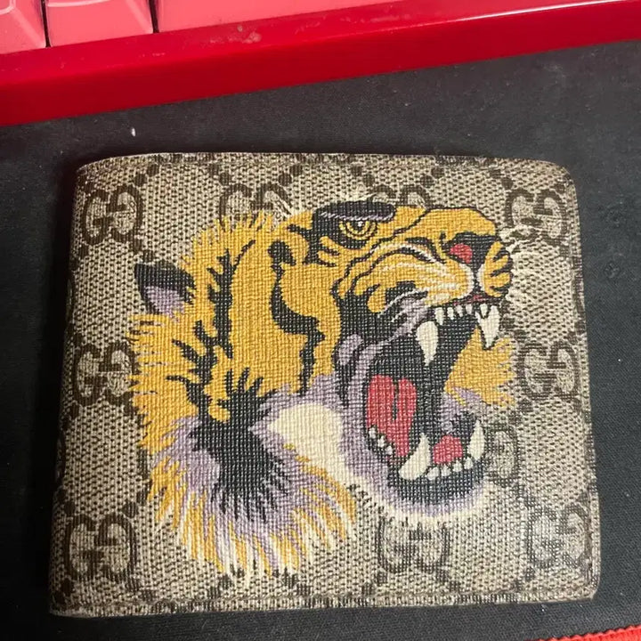 [BUNJANG] Gucci GG Tiger Bi-fold Wallet / 구찌 GG 타이거 반지갑