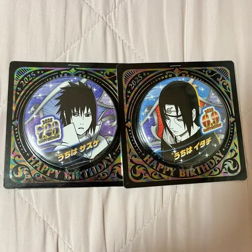 [BUNJANG] Naruto Sasuke Itachi Birthday Can Badge Bundle Set / 나루토 사스케 이타치 생일 캔뱃지 일괄