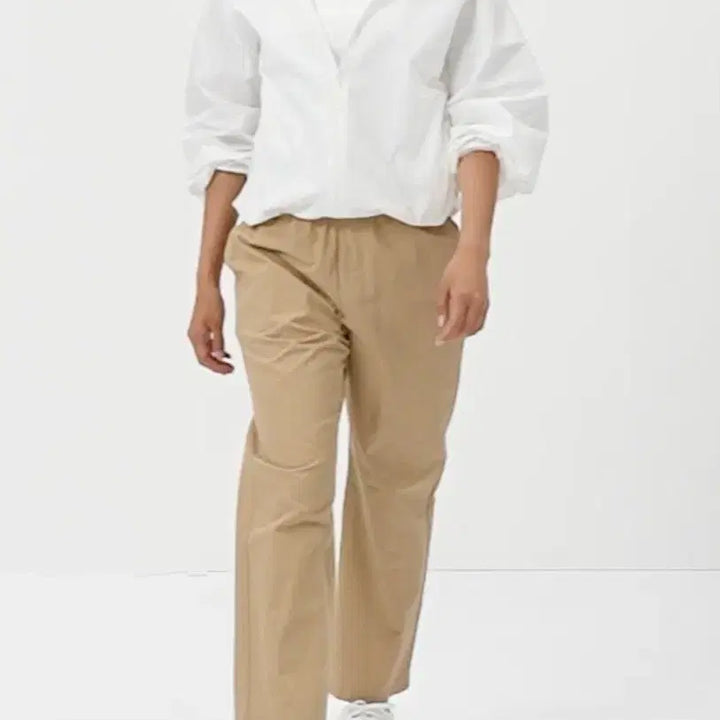 [BUNJANG] Uniqlo Cotton Relax Ankle Pants Beige / 유니클로 코튼릴랙스앵클팬츠 새제품