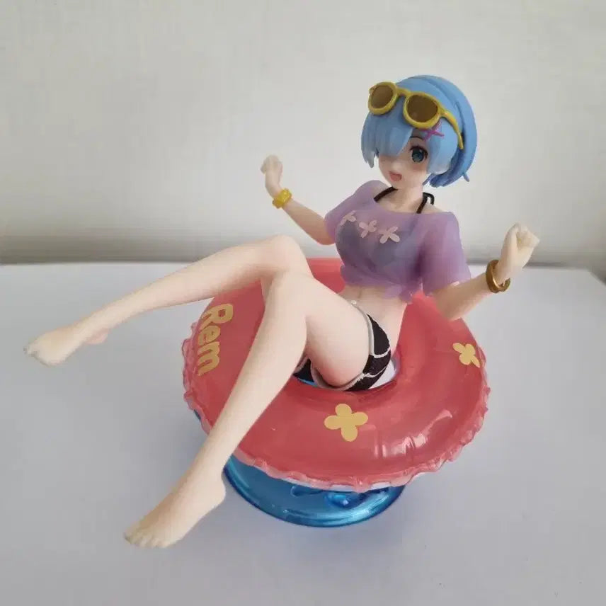 [BUNJANG] Re:Zero Rem Swimsuit Figure Aqua Float Girls Ver. / 리제로 렘 수영복 피규어 Aqua Float Girls