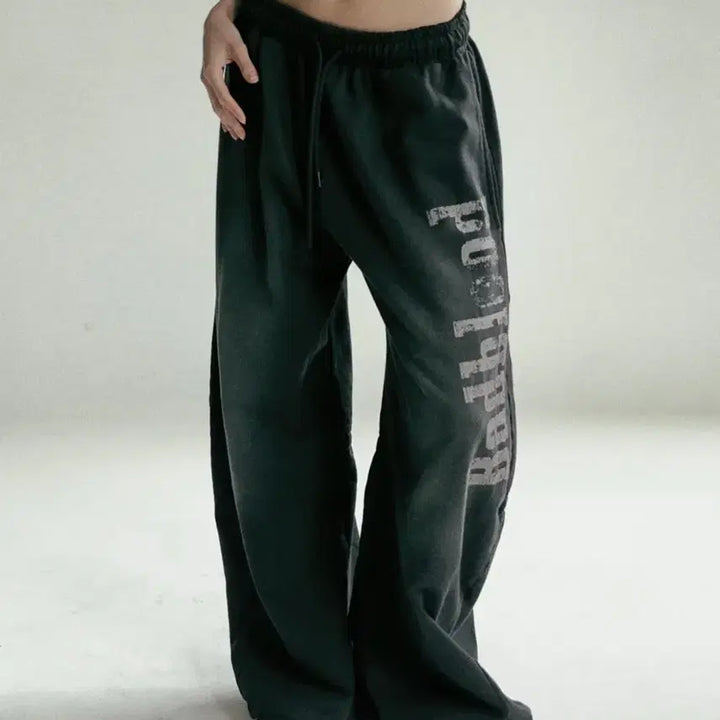 [BUNJANG] Sun Faded2 Jogger Pants - Black / 선 페이디드2 조거 - 블랙