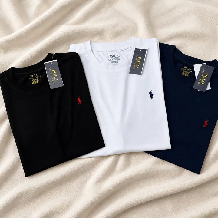 [BUNJANG] Polo Ralph Lauren Short Sleeve T-Shirt Black/White/Navy / 폴로 랄프로렌 반팔 티셔츠 블랙/화이트/네이비
