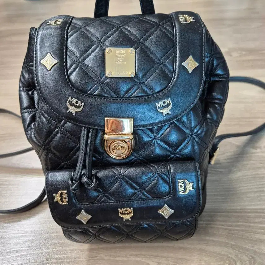 [BUNJANG] MCM Black Quilted Mini Backpack / MCM 블랙 퀼팅 미니 백팩