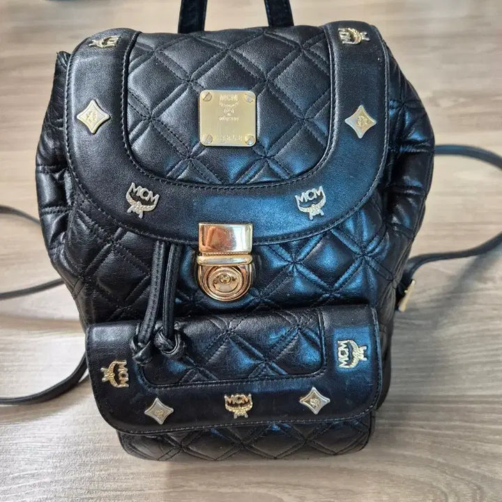 [BUNJANG] MCM Black Quilted Mini Backpack / MCM 블랙 퀼팅 미니 백팩