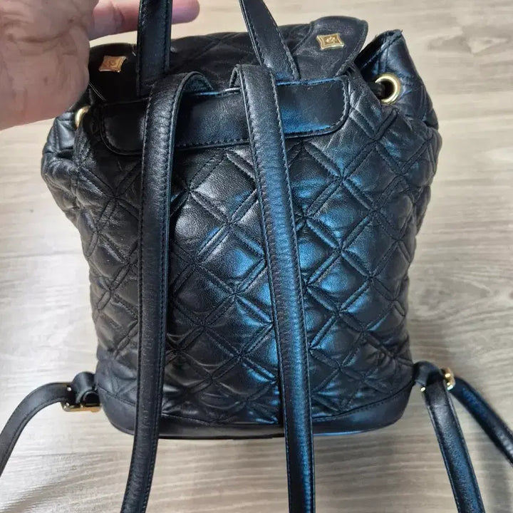 [BUNJANG] MCM Black Quilted Mini Backpack / MCM 블랙 퀼팅 미니 백팩