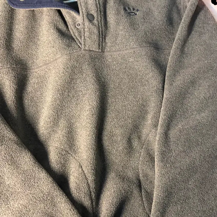 [BUNJANG] 491 Omni Warm-up Fleece Pullover Snapneck Grey Knit Sweatshirt / 491옴니 웜업 플리스 풀오버 스냅넥 그레이 니트 티 맨투맨