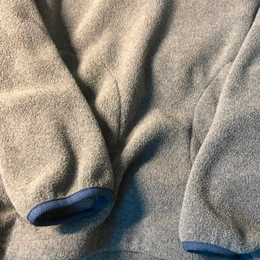 [BUNJANG] 491 Omni Warm-up Fleece Pullover Snapneck Grey Knit Sweatshirt / 491옴니 웜업 플리스 풀오버 스냅넥 그레이 니트 티 맨투맨