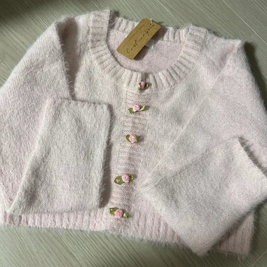 [BUNJANG] Rose Knit Sweater / (새상품) 장미 니트