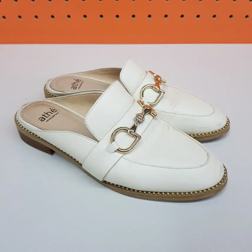[BUNJANG] Atelier Vanessa Bruno Leather Gold Hardware Loafers Size 37 / 아떼 바네사브루노 골드 하드웨어 레더 블로퍼  37사이즈