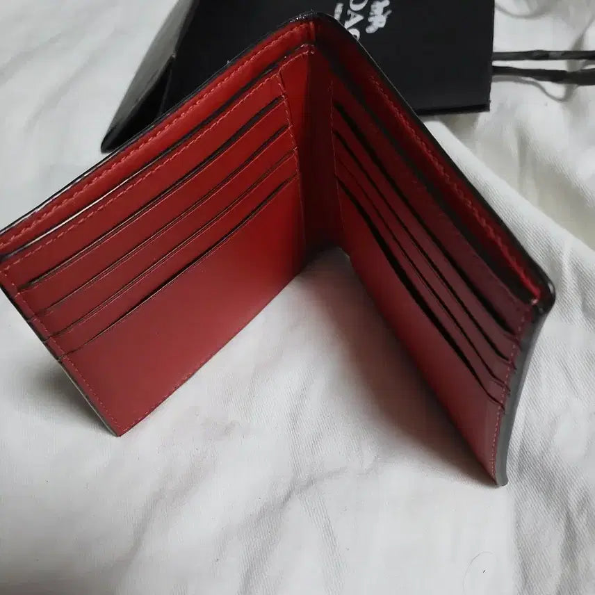 [BUNJANG] Coach Signature Brown Bi-fold Wallet with Shopping Bag / 코치 시그니처 브라운 반지갑 쇼핑백포함