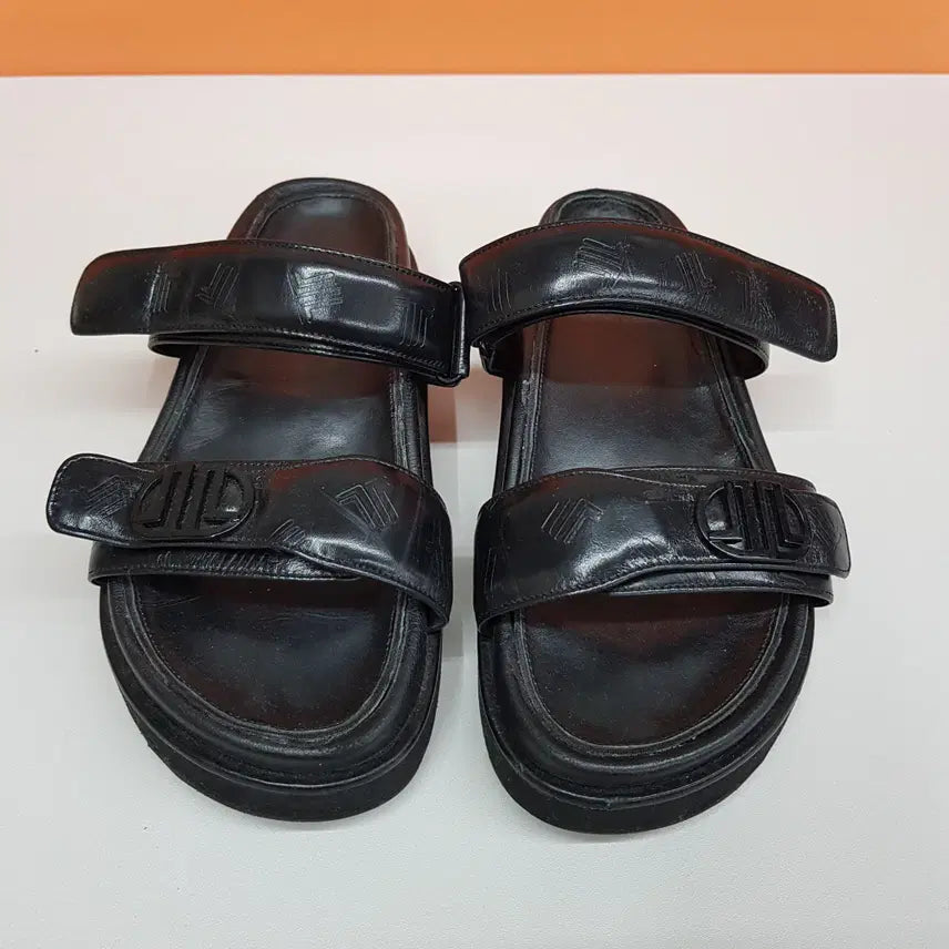 [BUNJANG] LANVIN Leather Double Strap Sandals / 랑방(LANVIN)  레더 더블 스트랩 샌들 230사이즈