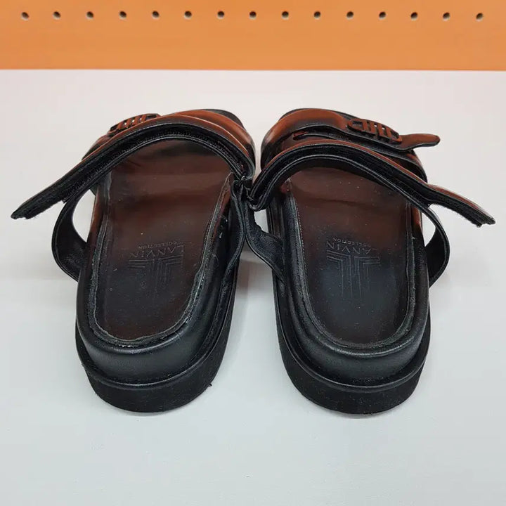 [BUNJANG] LANVIN Leather Double Strap Sandals / 랑방(LANVIN)  레더 더블 스트랩 샌들 230사이즈