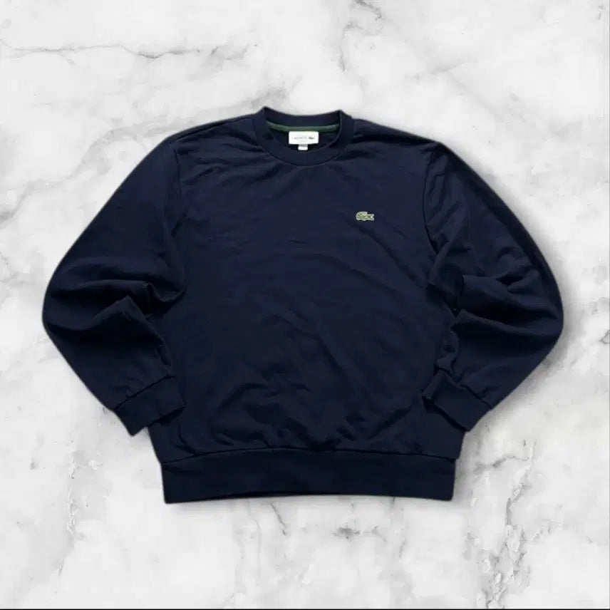 [BUNJANG] Lacoste Navy Sweatshirt 105 / 라코스테 네이비 맨투맨 티셔츠105