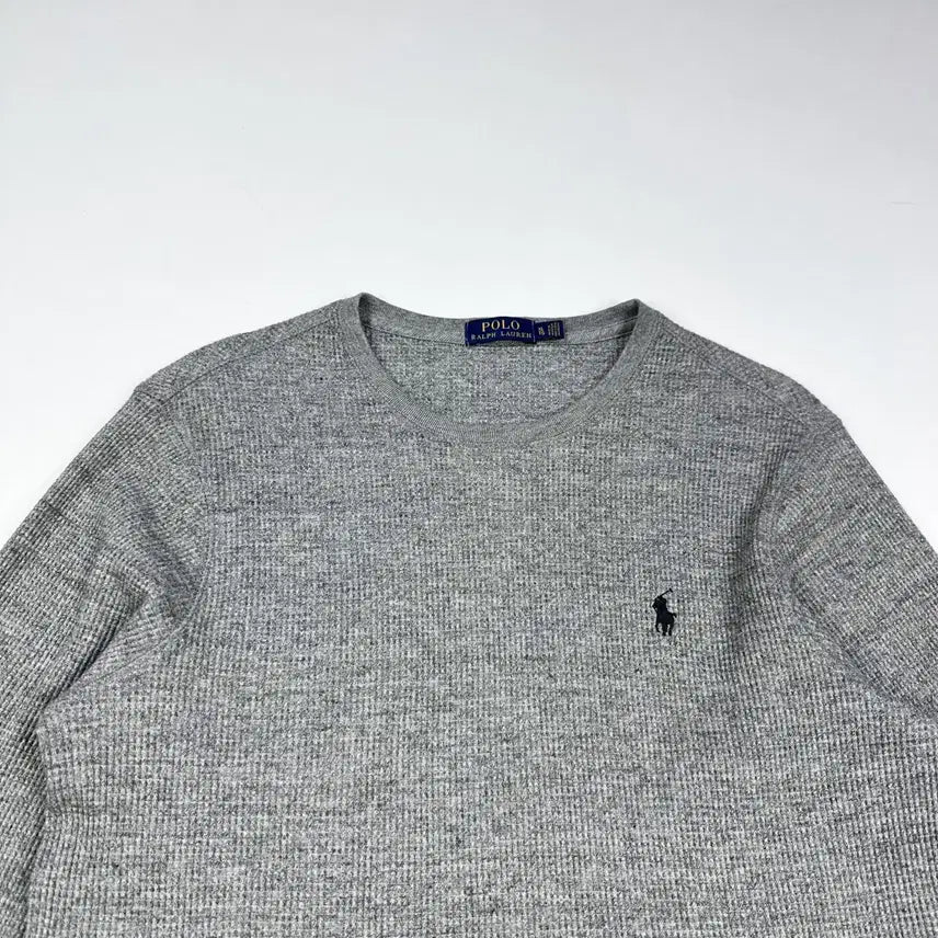 [BUNJANG] Polo Ralph Lauren Minimal Waffle Long Sleeve XL Grey / (XL) 폴로 랄프로렌 미니멀 와플 롱슬리브 그레이