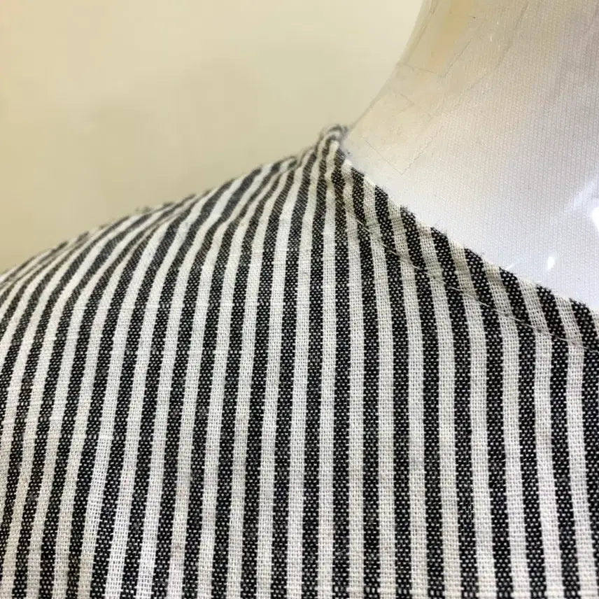[BUNJANG] Stripe Cotton Blouse / 스트라이프 면 블라우스