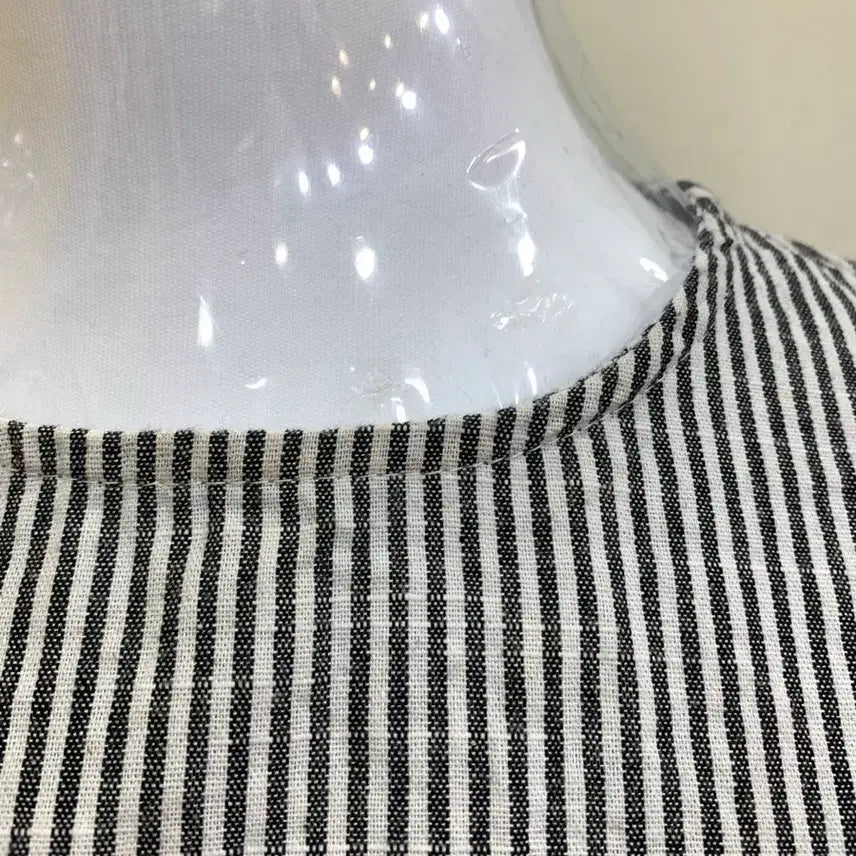 [BUNJANG] Stripe Cotton Blouse / 스트라이프 면 블라우스