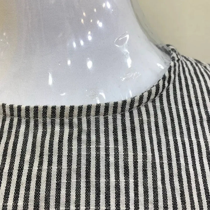[BUNJANG] Stripe Cotton Blouse / 스트라이프 면 블라우스