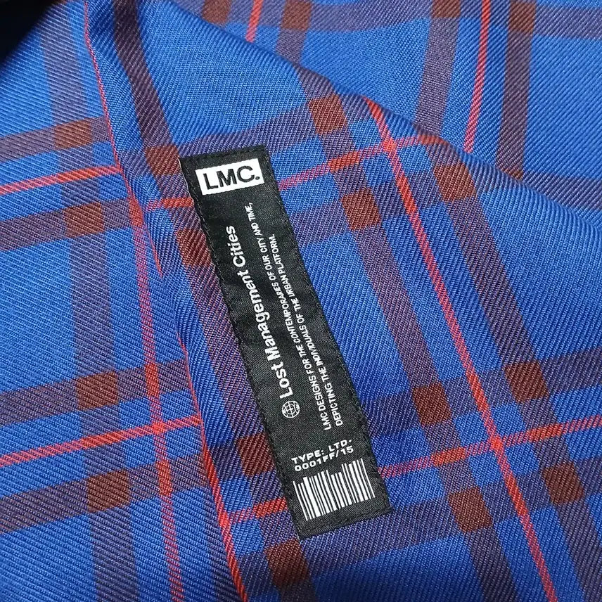 [BUNJANG] LMC Logo Check Oversized Shirt / LMC 엘엠씨 로고 체크 셔츠 남방 오버핏