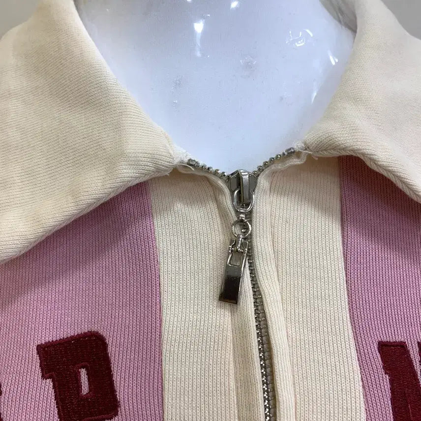 [BUNJANG] Pink Collar Neck Short Sleeve Dress / 핑크색 카라넥 반팔 원피스