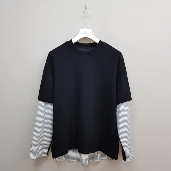 [BUNJANG] System Layered Stripe Mix T-shirt (Size 100) / 한섬 시스템 2021 레이어드 스트라이프 셔츠 믹스 티셔츠 100사이즈