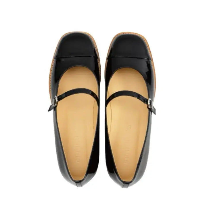 [BUNJANG] Minuit Mint Bow Shoes Black Patent (250) / 미닛뮤트  bow shoes 블랙 유광 (250)
