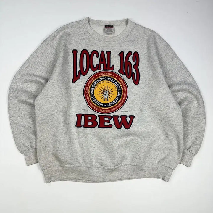 [BUNJANG] VTG USA Vintage Printing Boxy Fit Sweatshirt XL / (오염존재, XL) VTG USA 빈티지 프린팅 박시핏 맨투맨