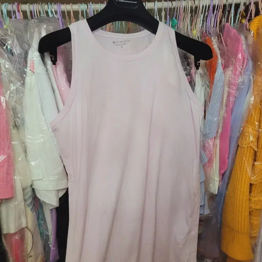 [BUNJANG] Athleta Pink Tank Top (M) / 애슬레타 핑크 탱크탑 M 사이즈