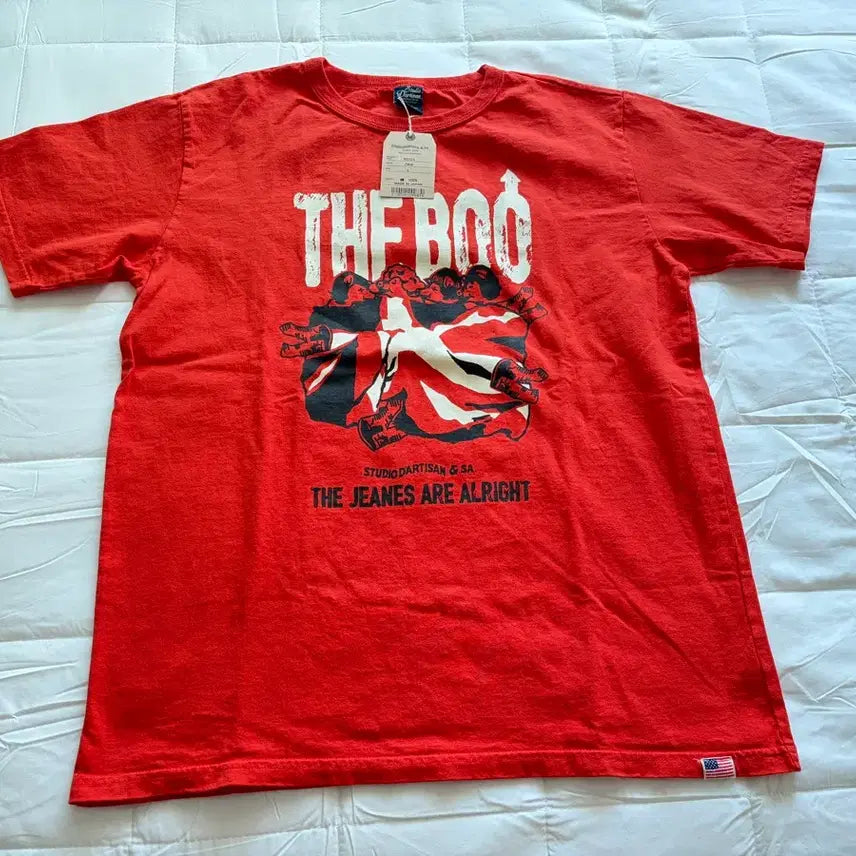 [BUNJANG] Studio Dachisan Orange Short Sleeve T-Shirt (Size L) / 스튜디오 다치산 반팔 L 새제품