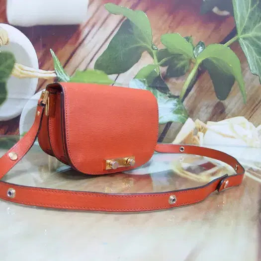 [BUNJANG] Marni Leather Mini Bag Orange Brown / 구제토토 마르니 가죽 미니백 정품 중고가방 명품 60505