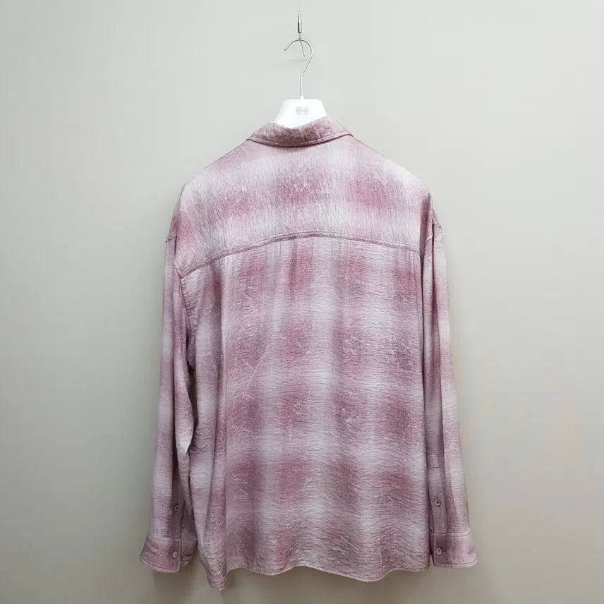 [BUNJANG] SYSTEM 2025 Gradient Textured Oversized Shirt / 시스템 2025 그라데이션 텍스처 오버핏 셔츠 95사이즈
