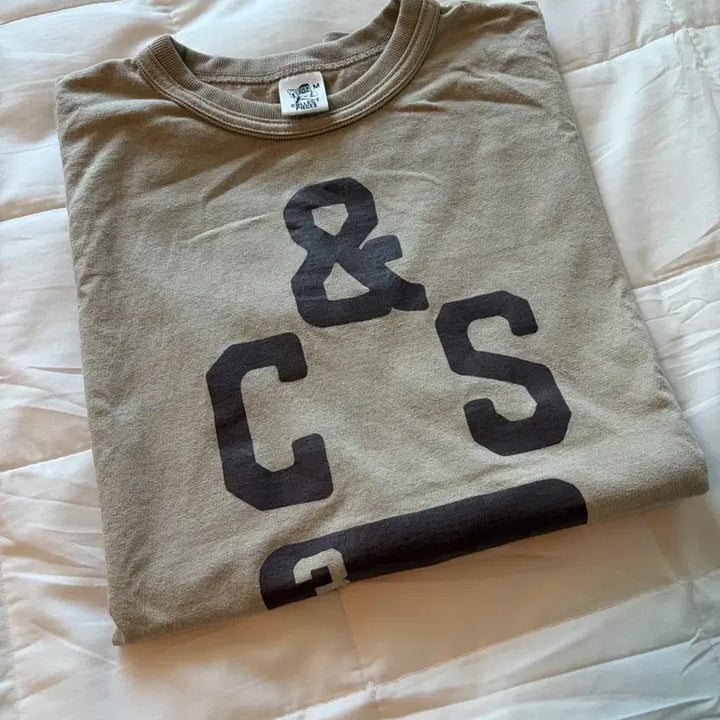 [BUNJANG] Collect Piece Beige T-Shirt / 컬렉트피시스 반팔 베이지 M 상태 최상