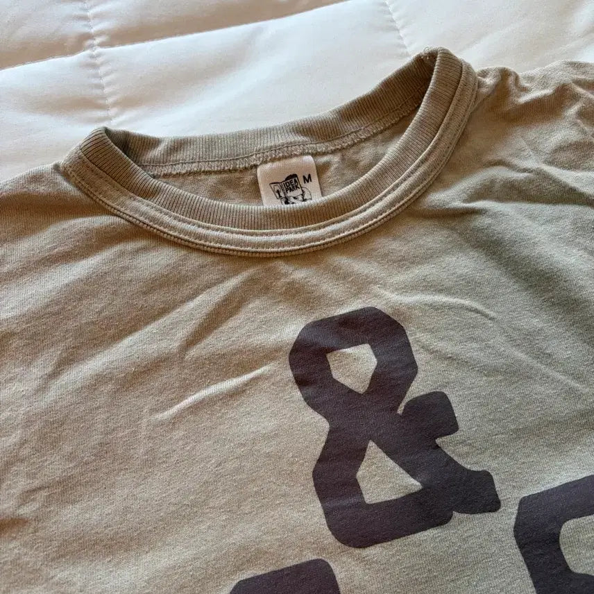 [BUNJANG] Collect Piece Beige T-Shirt / 컬렉트피시스 반팔 베이지 M 상태 최상