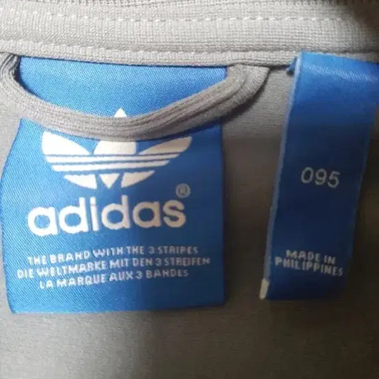 [BUNJANG] Adidas Gray Fluorescent Stripe Track Top Jersey / (정품/새옷수준)아디다스 그레이 형광 삼선 트랙탑 저지, 95