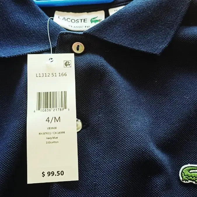 [BUNJANG] Lacoste Navy Long Sleeve Polo Shirt / 텍안뗌 라코스테 네이비 긴팔 폴로셔츠