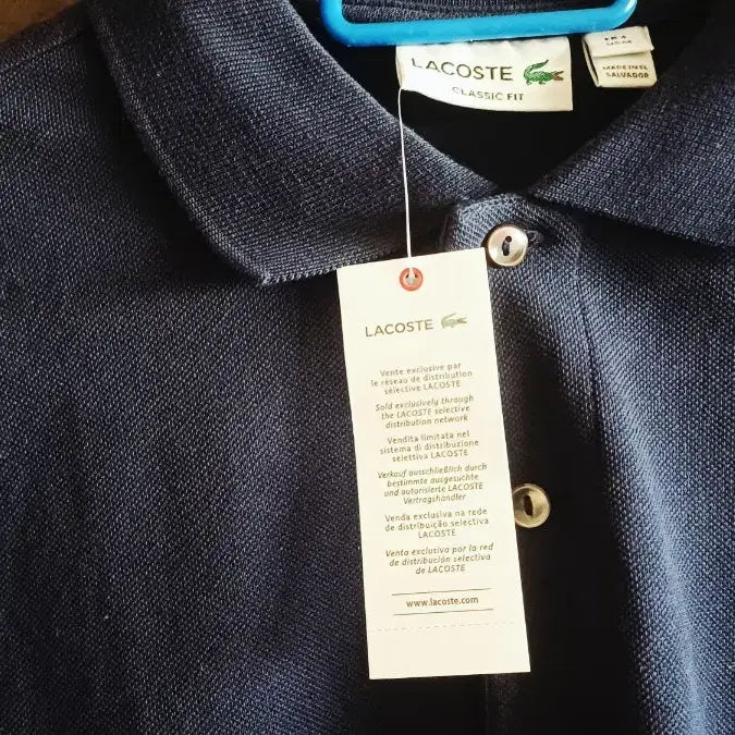 [BUNJANG] Lacoste Navy Long Sleeve Polo Shirt / 텍안뗌 라코스테 네이비 긴팔 폴로셔츠