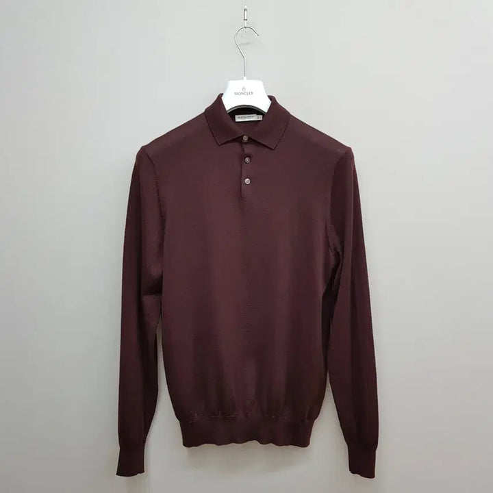 [BUNJANG] Sunto Supply 2022 Merino Wool Brown Knit Polo L / 수트서플라이 2022 메리노울 브라운 니트 카라 폴로 L사이즈
