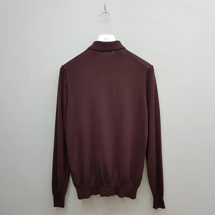 [BUNJANG] Sunto Supply 2022 Merino Wool Brown Knit Polo L / 수트서플라이 2022 메리노울 브라운 니트 카라 폴로 L사이즈