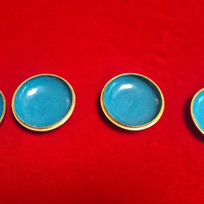 [BUNJANG] Cloisonné Jewelry Box &amp; Ink Pad Box Set (Set of 2) / 칠보 보석함.인주함 (새상품) 2 세트  (무료배송)