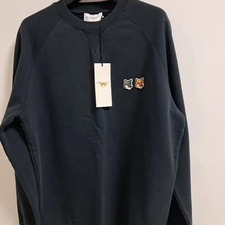 [BUNJANG] Maison Kitsuné Double Fox Sweatshirt Anthracite / 메종키츠네 더블 폭스 맨투맨 앤트러사이트 100(새상품)